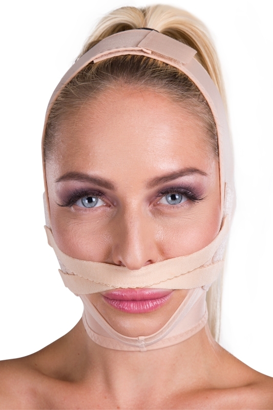 Vêtement facial de compression FM lifting des lèvres - Lipoelastic.be