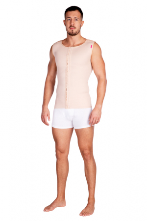 Gilet De Compression Homme Sans Couture - Charbon De Bambou, Amincissant, élastique - Pour Pectoraux Et Ventre